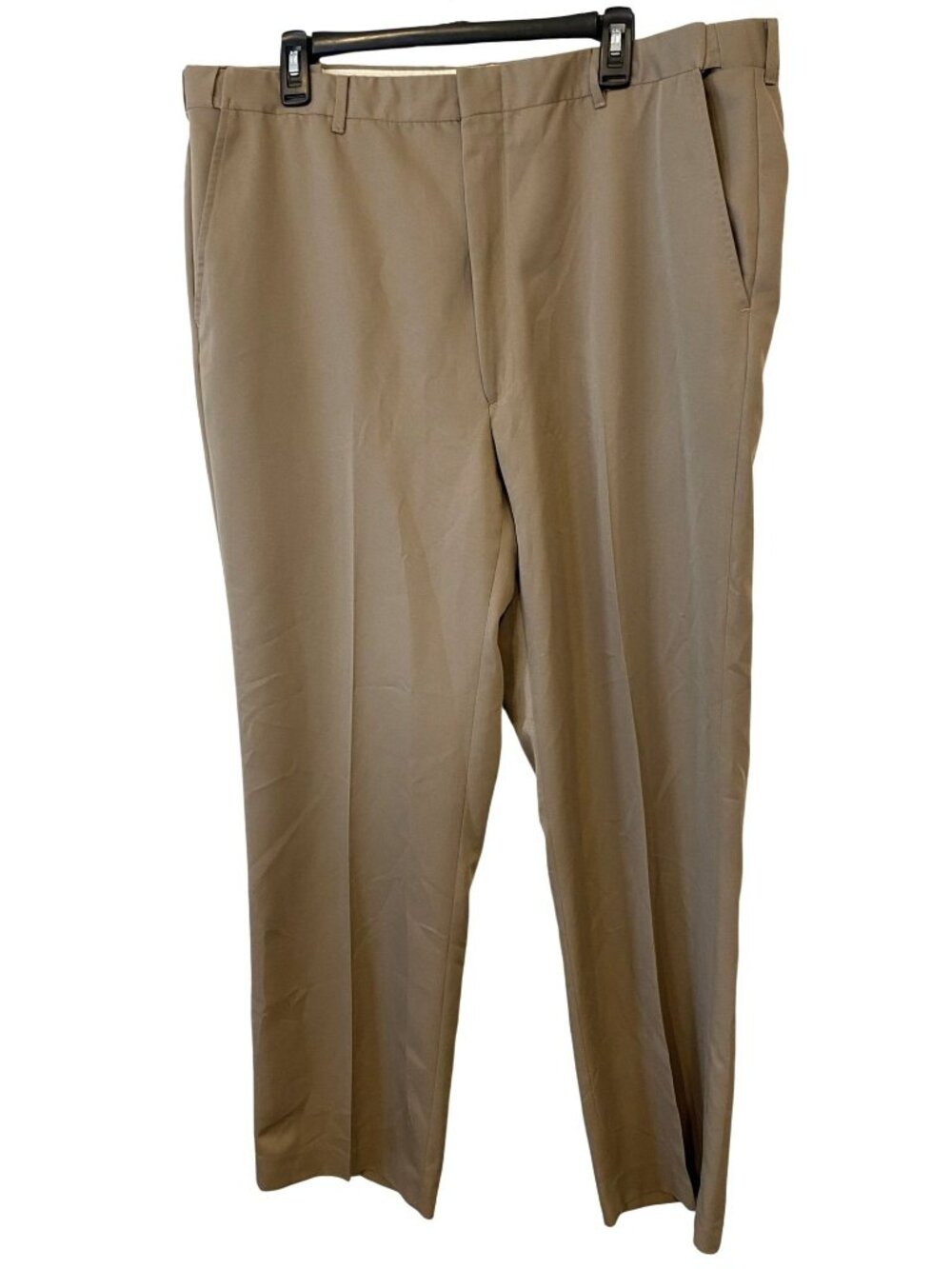 Norm Thompson Mens 40L Khaki Adjustable Waist Dress Pants Trousers Preppy